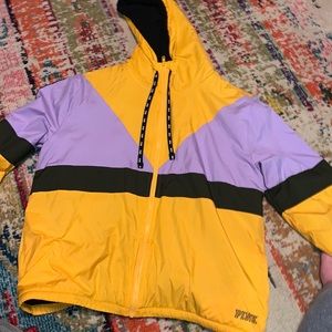 PINK fleece lined jacket